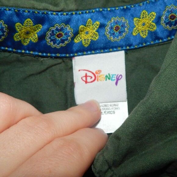 DISNEY women small vintage embroidered Winnie the Pooh Tigger green long sleeve - Picture 6 of 10